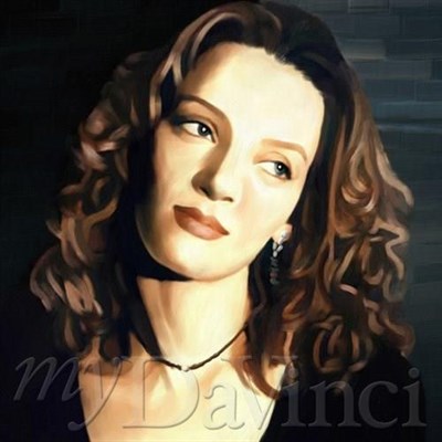 Uma Thurman Oil Painting Giclee - myDaVinci